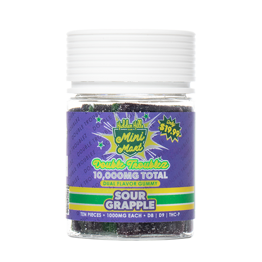 Hidden Hills Double Troublez Dual Flavor Gummies 10ct