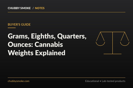 Grams, Eighths, Quarters, Ounces: Cannabis Weights Explained