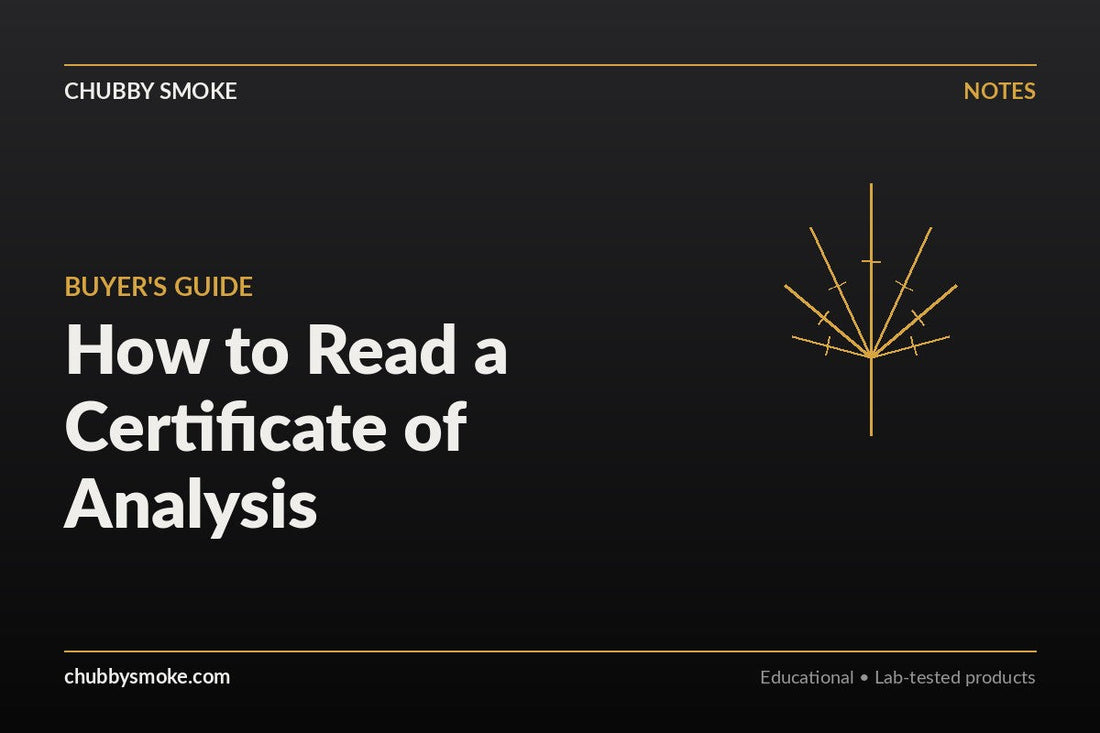 How to Read a Certificate of Analysis (COA)