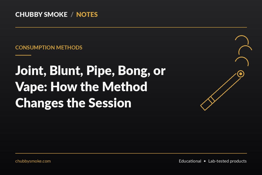 Joint, Blunt, Pipe, Bong, or Vape: How the Method Changes the Session