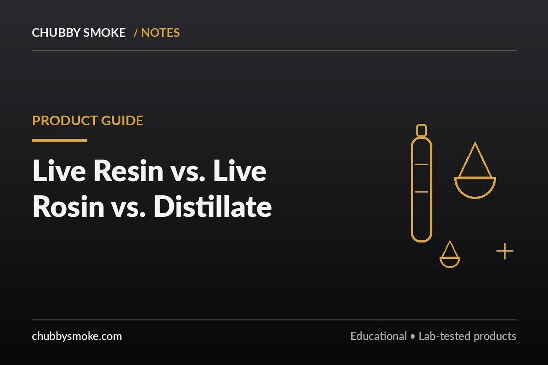 Live Resin vs. Live Rosin vs. Distillate: What's Actually in Your Vape?