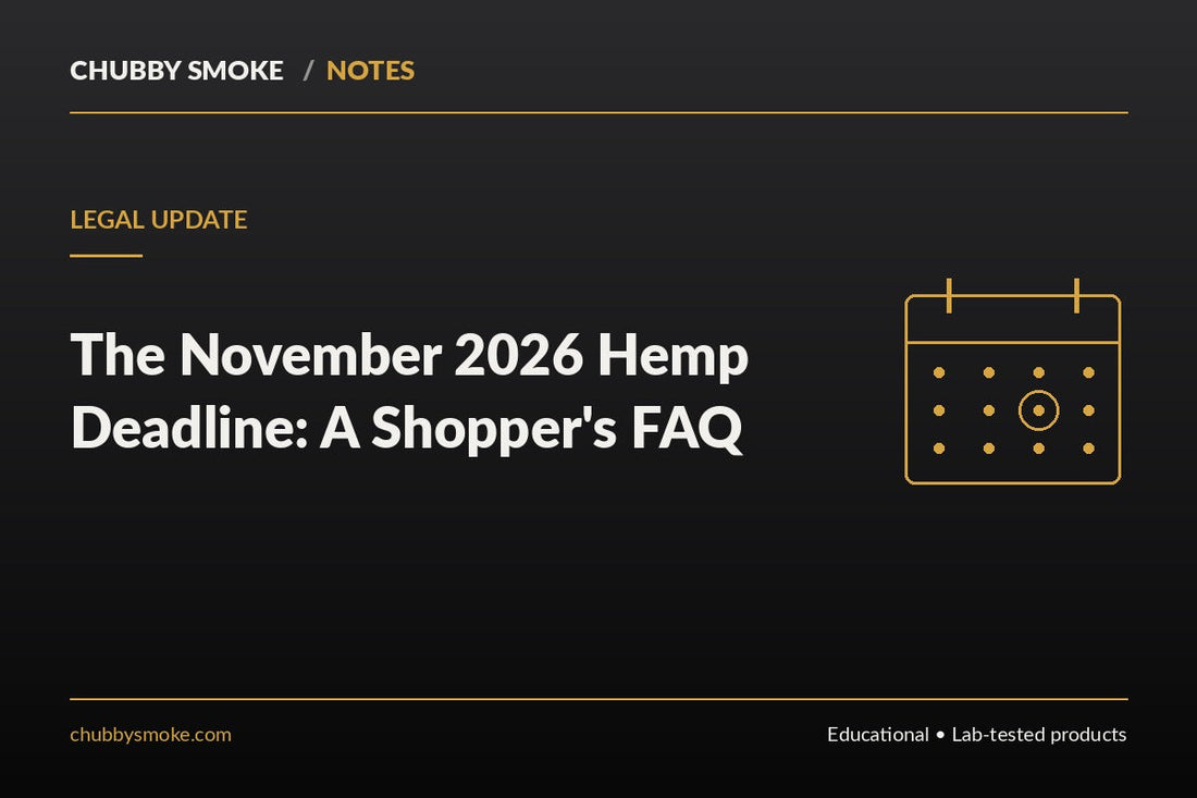 The November 2026 Hemp Deadline: A Shopper's FAQ