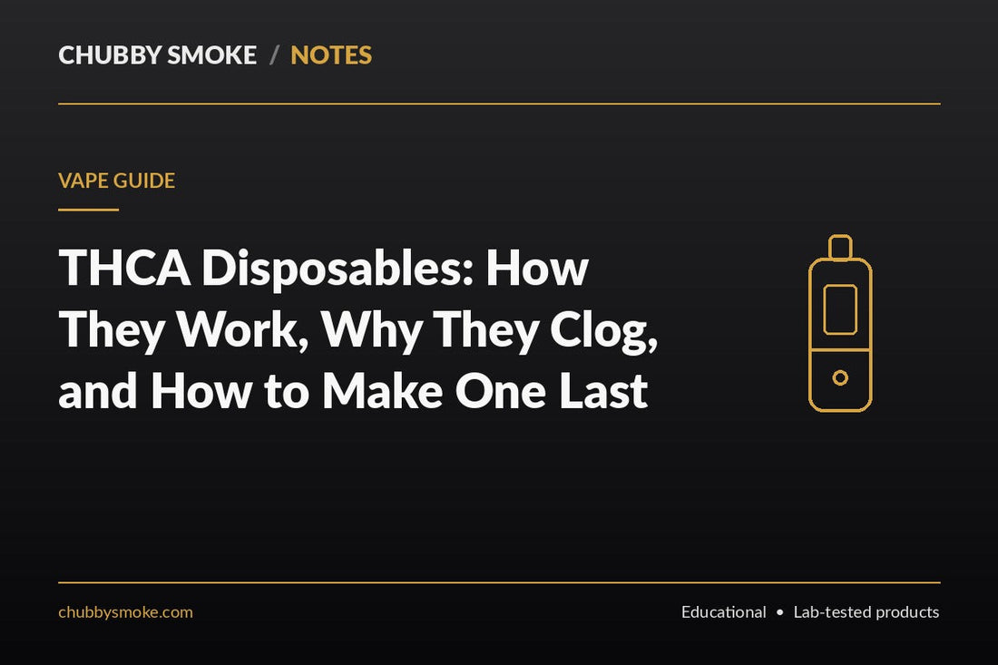THCA Disposables: How They Work, Why They Clog, and How to Make One Last