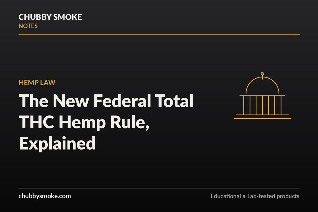 The New Federal "Total THC" Hemp Rule, Explained