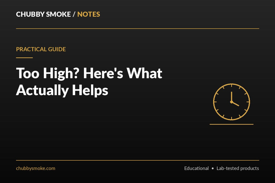Too High? Here's What Actually Helps