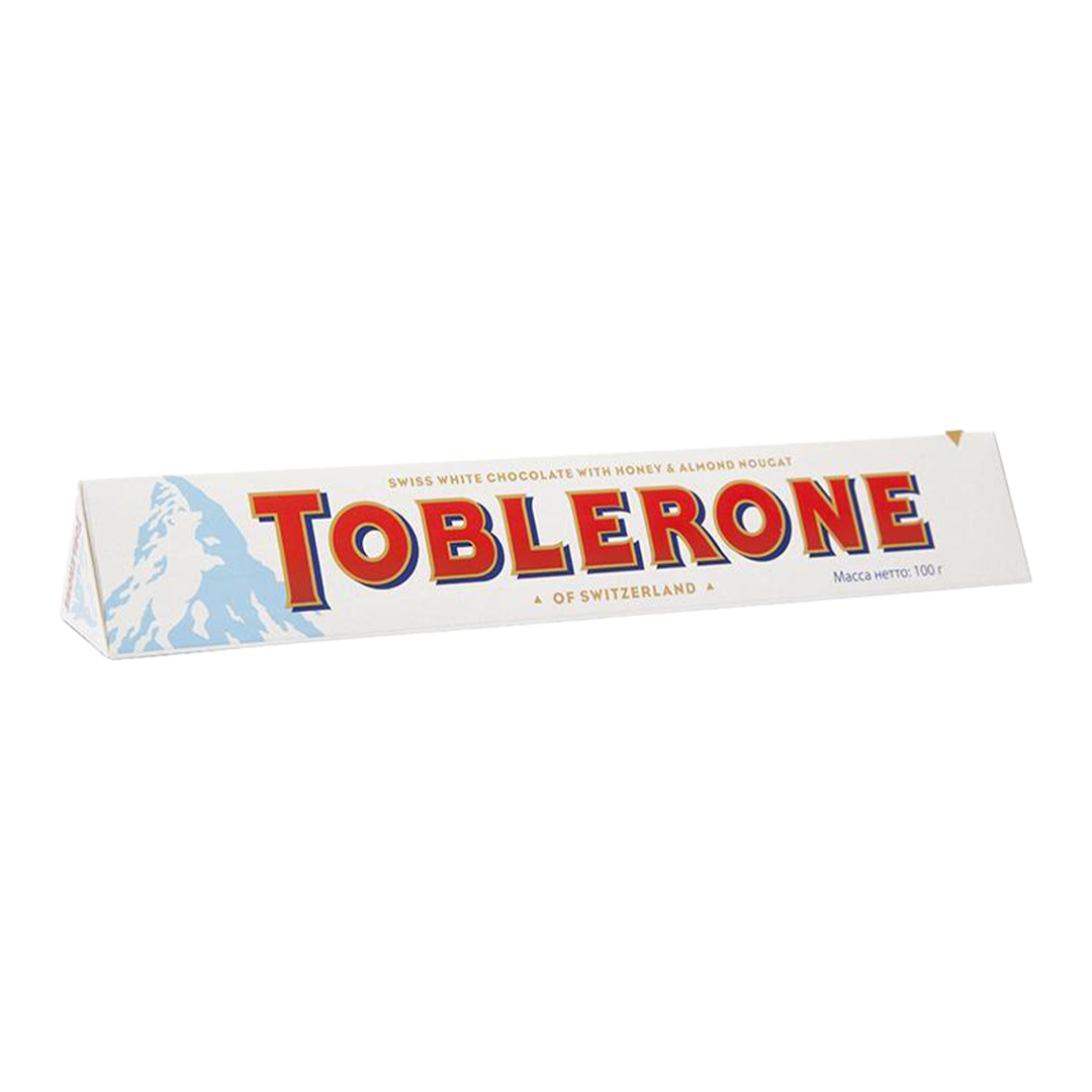 Toblerone Swiss White Chocolate With Honey & Almond Nougat