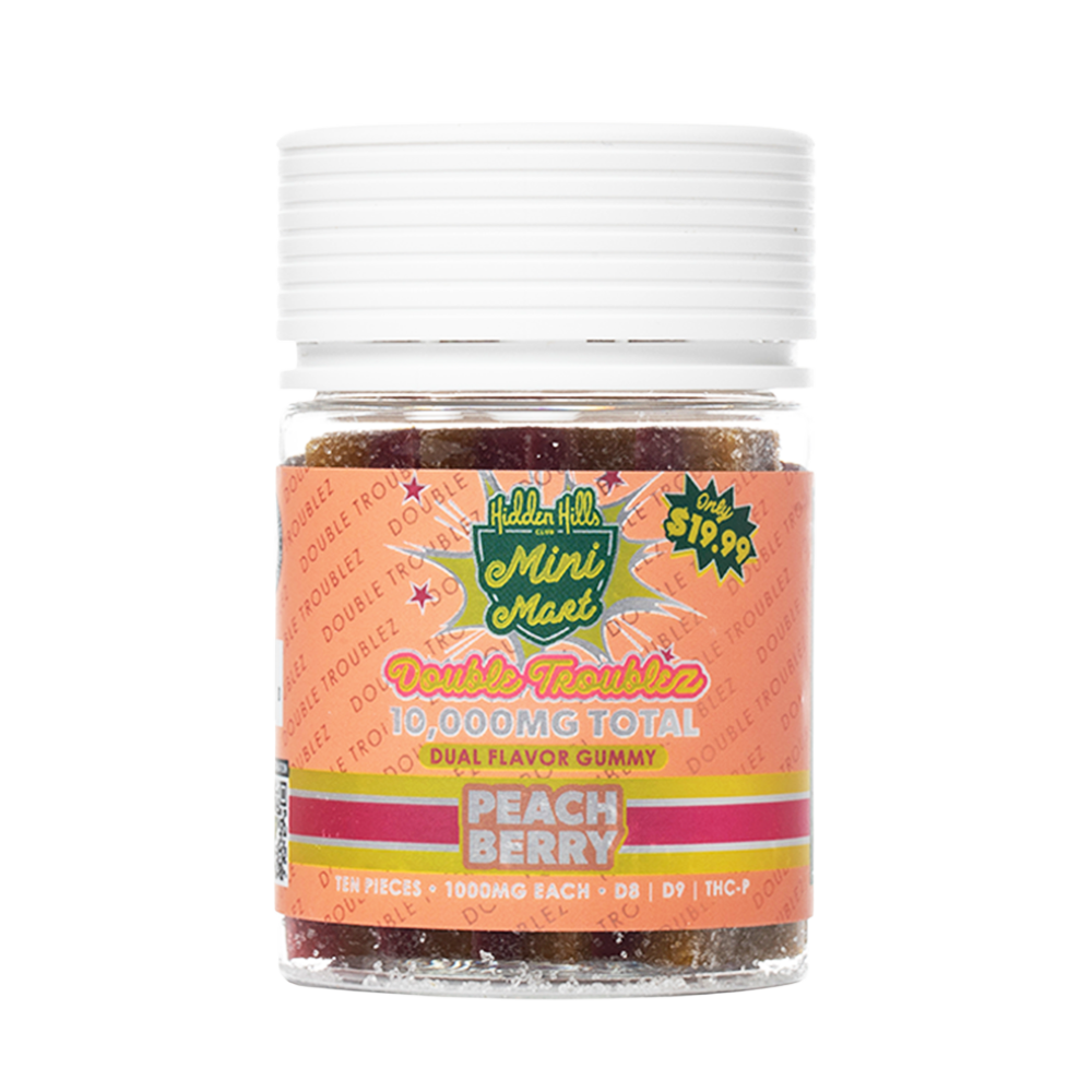 Hidden Hills Double Troublez Dual Flavor Gummies 10ct