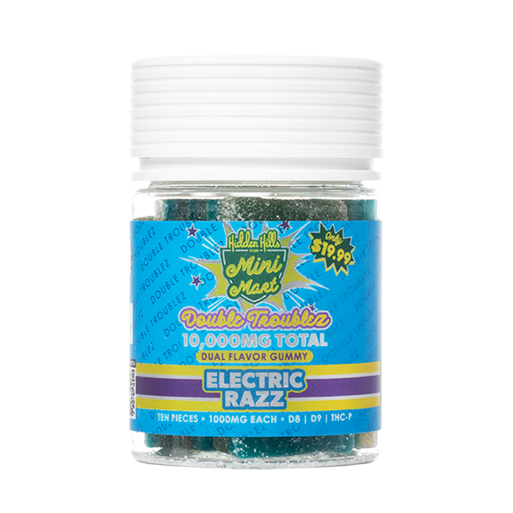 Hidden Hills Double Troublez Dual Flavor Gummies 10ct