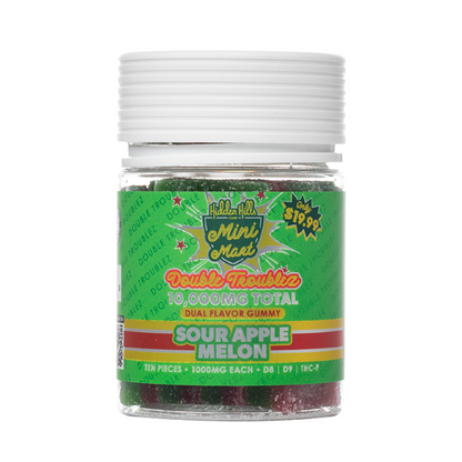 Hidden Hills Double Troublez Dual Flavor Gummies 10ct
