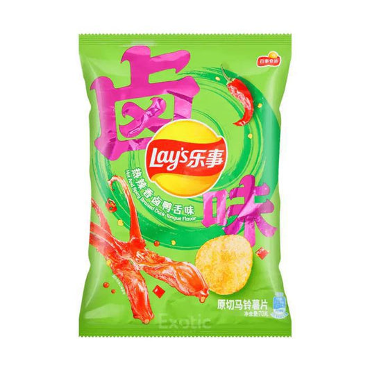 Lays Hot & Spicy Braised Duck Tongue
