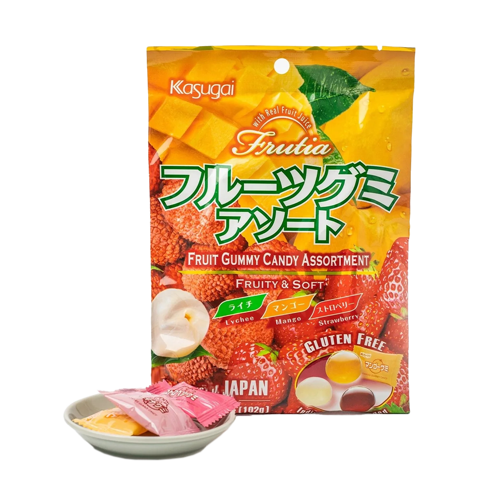 Kasugai Lychee Mango Strawberry Gummies