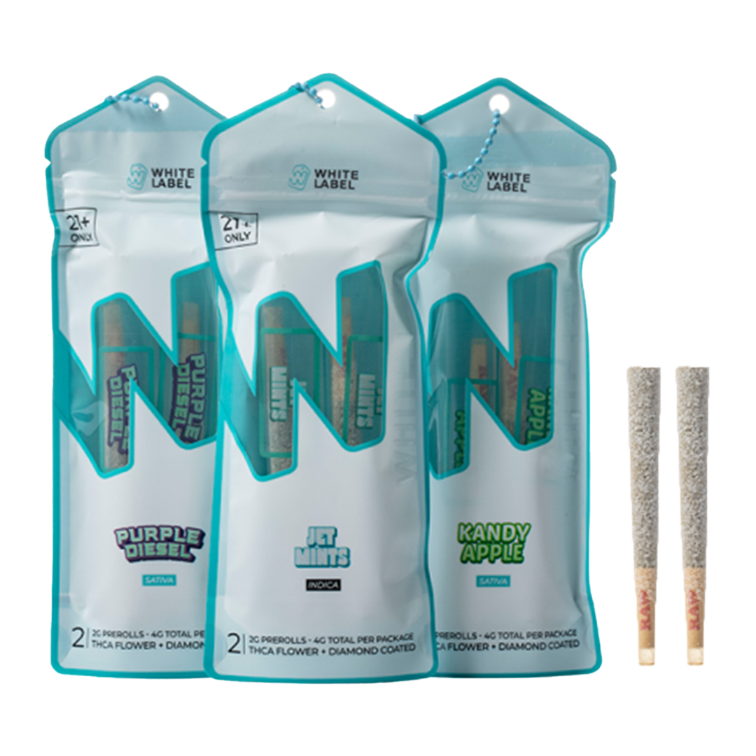 4G White Label Pre Rollz 2PK