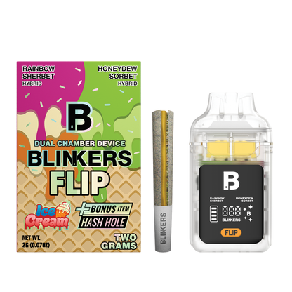 2G Blinkers Flip Dual Chamber Disposable + Hash Hole
