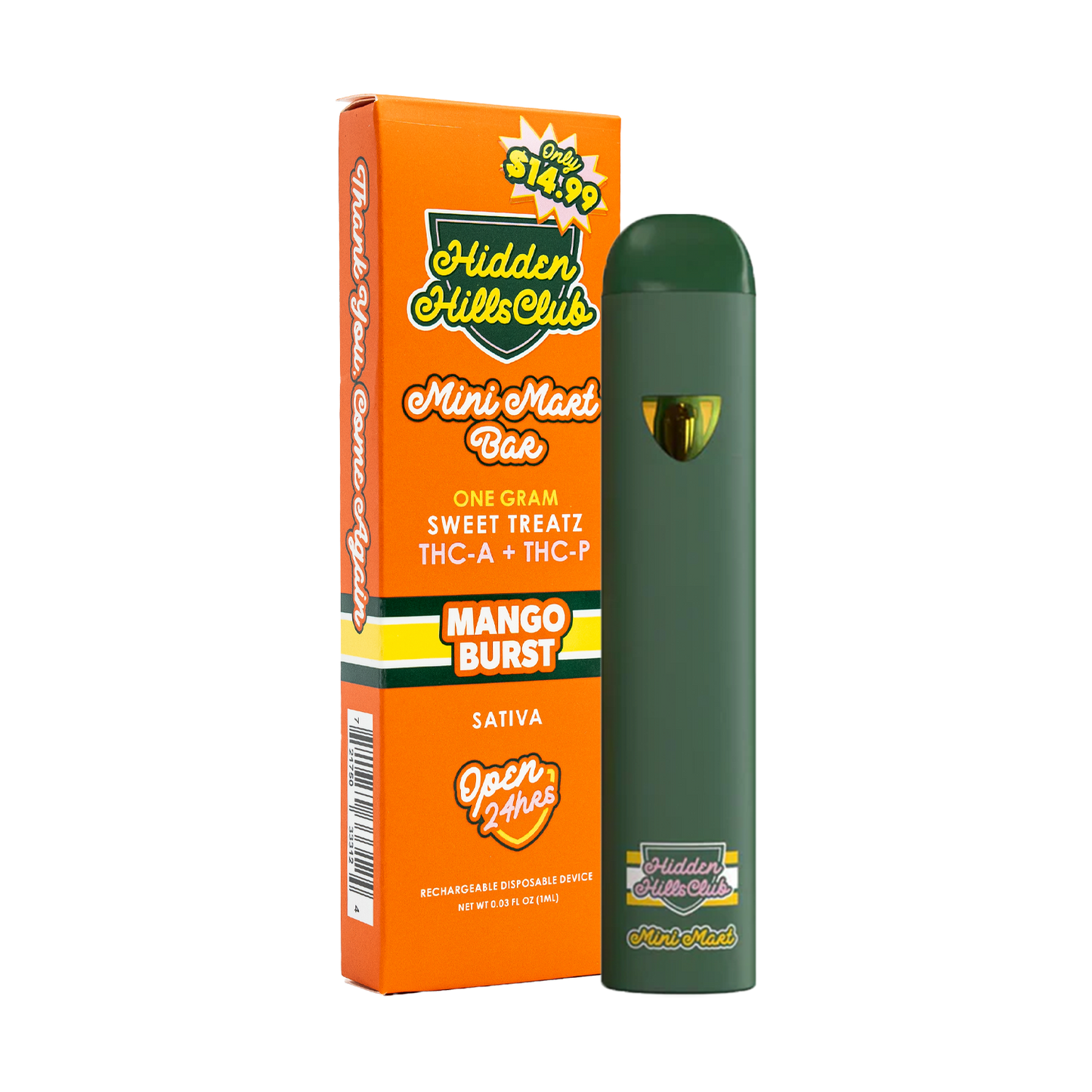 1G Hidden Hills Mini Mart Bar Disposable