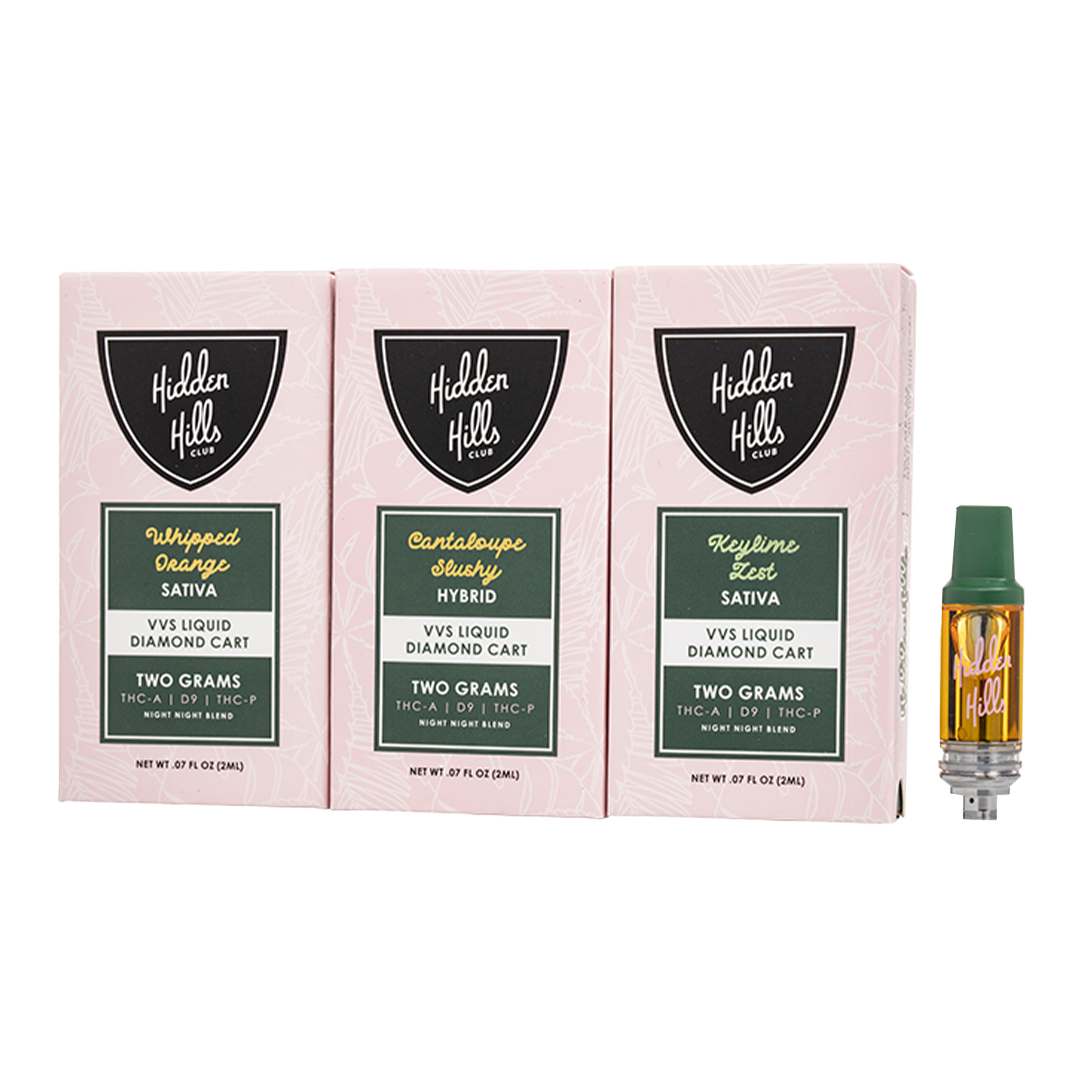 Hidden Hills 2G VVS Live Resin Cartridges