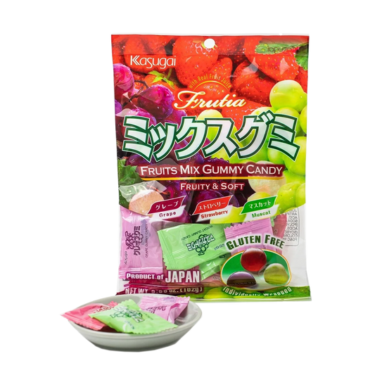 Kasugai Grape Strawberry Muscat Gummies (Japan)