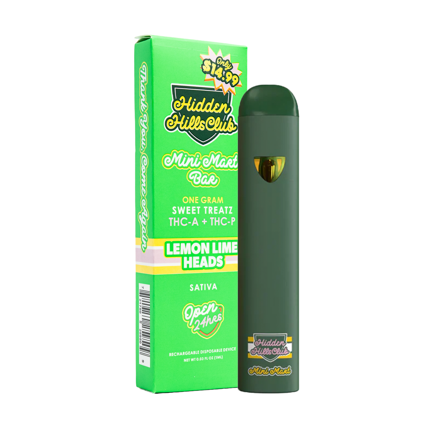 1G Hidden Hills Mini Mart Bar Disposable