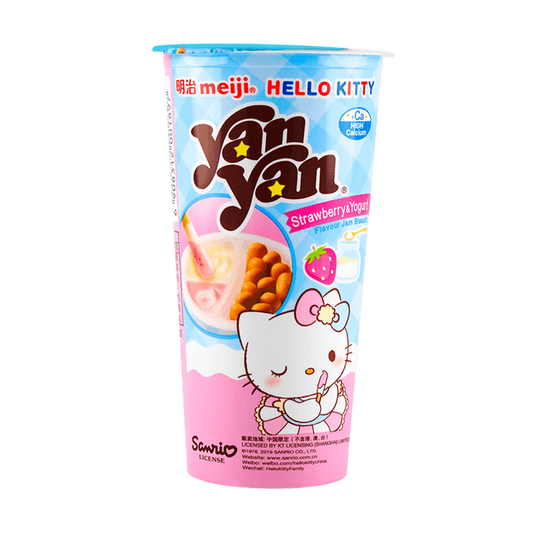 Meji Hello Kitty Yan Yan Strawberry Yogurt