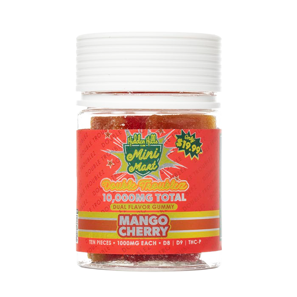 Hidden Hills Double Troublez Dual Flavor Gummies 10ct