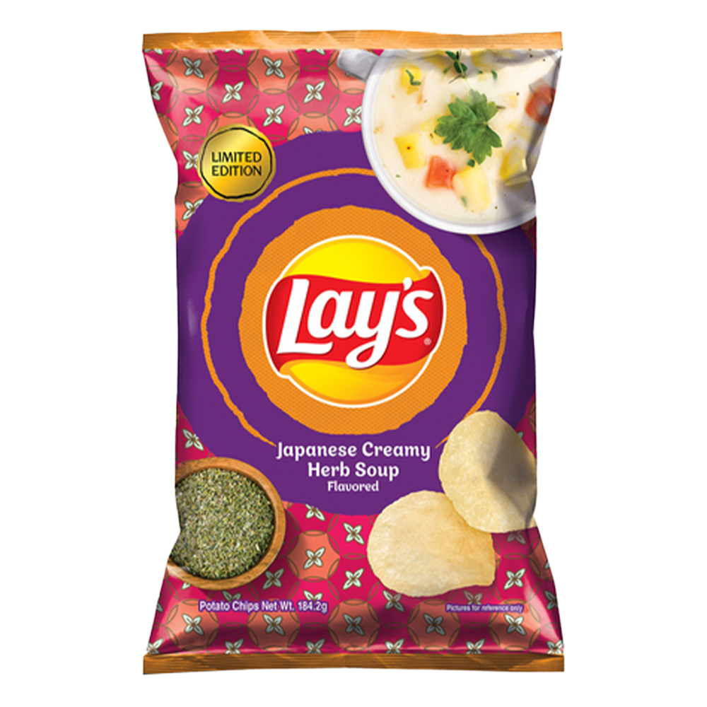 Lays Japanese Creamy Herb Soup 184G