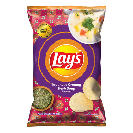 Lays Japanese Creamy Herb Soup 184G